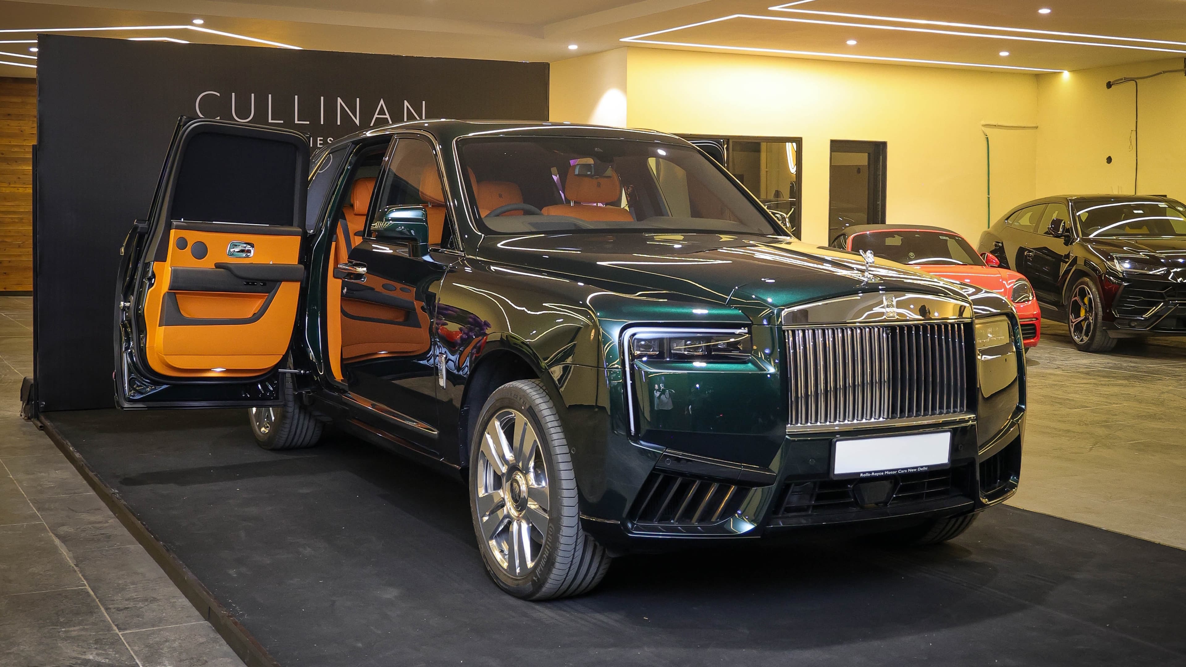 Supercars and luxury cars at AG7 Cars showroom, Indore