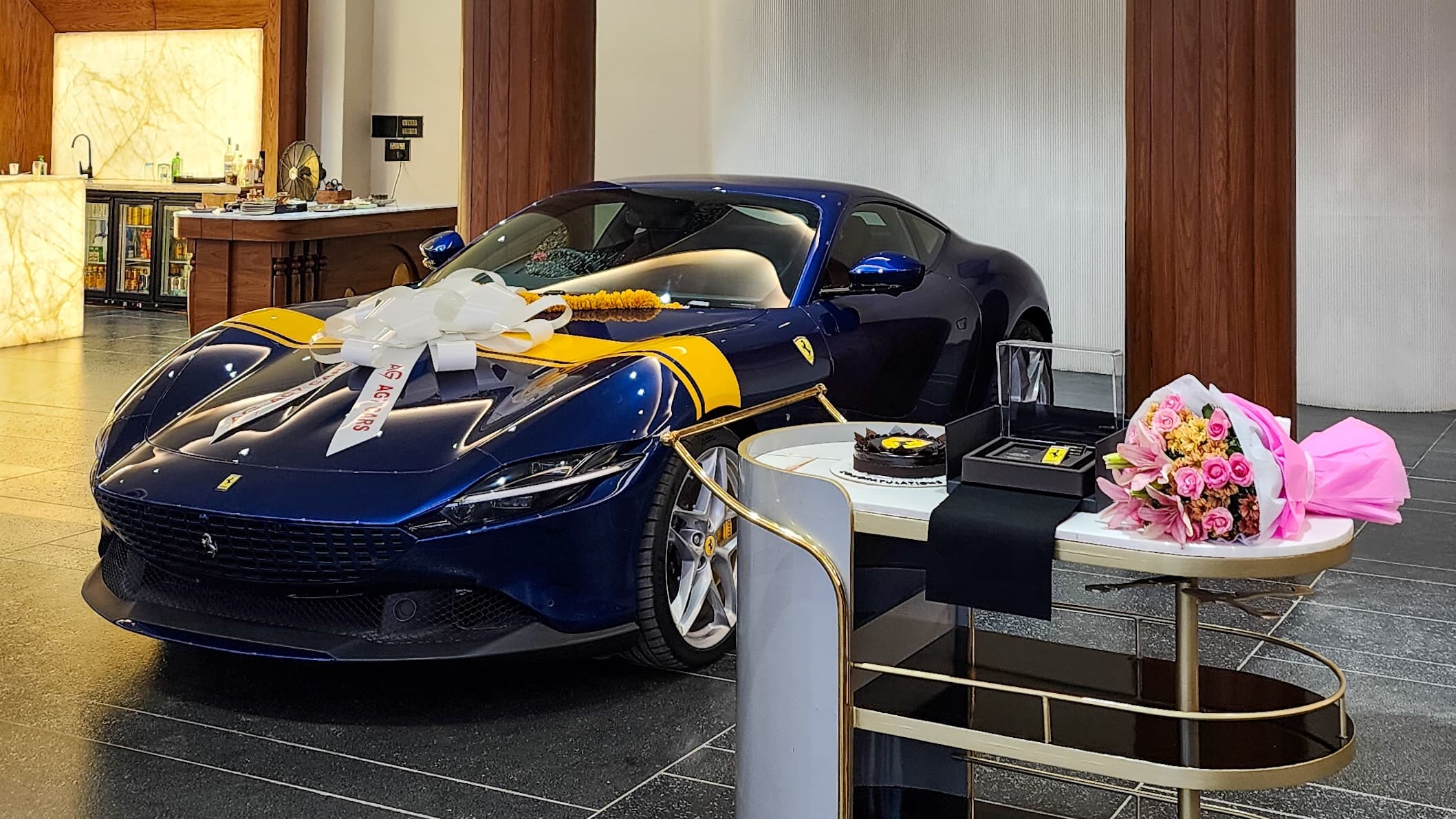 Supercars and luxury cars at AG7 Cars showroom, Indore